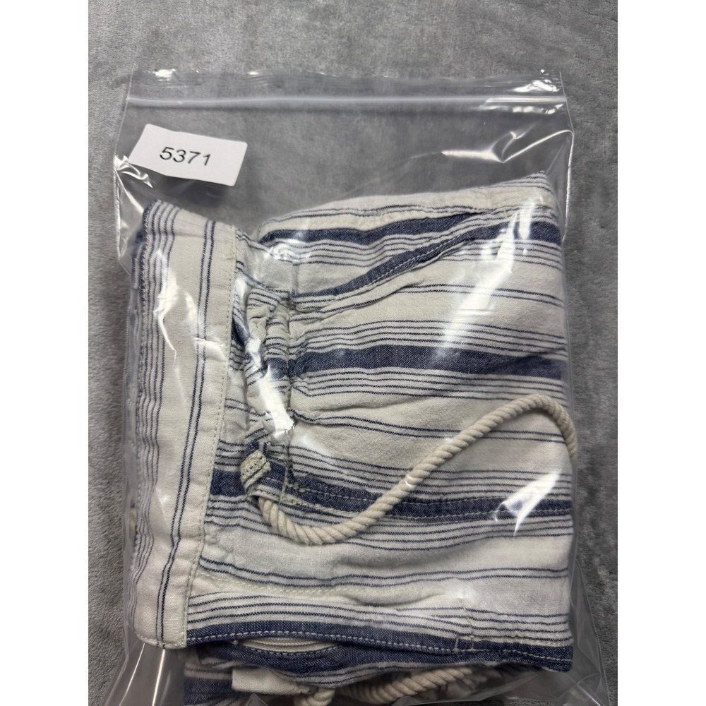 Anthropologie Seashore Striped Linen Blend Drawstring Pants Size 2P - Picture 13 of 13